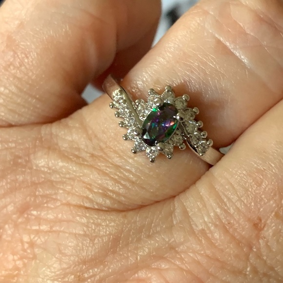 Sterling silver mystic topaz ring - Picture 1 of 1